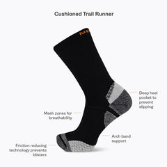 Cushion Trail Runner Tab Sock - Socks