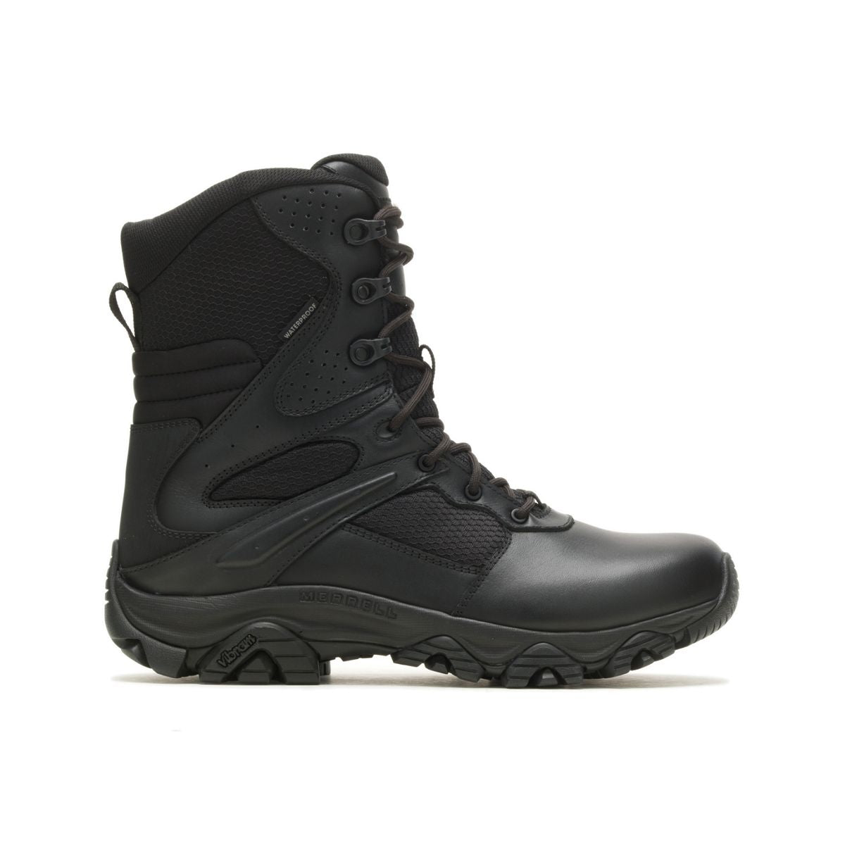 Men Moab 3 8" Tactical Zip Waterproof Wide Boots