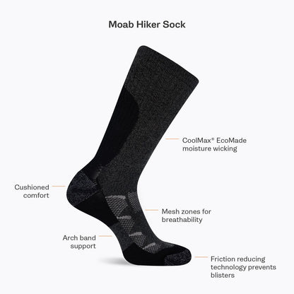 Moab Hiking Quarter Sock - Socks