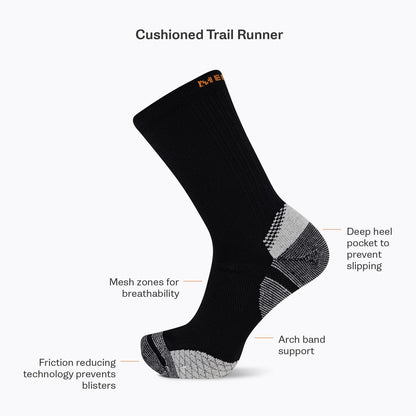 Cushion Trail Runner Crew Sock - Socks