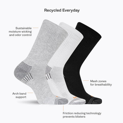 Recycled Everyday Crew Sock 3 Pack - Socks