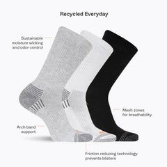 Recycled Low Cut Tab Sock 3 Pack - Socks