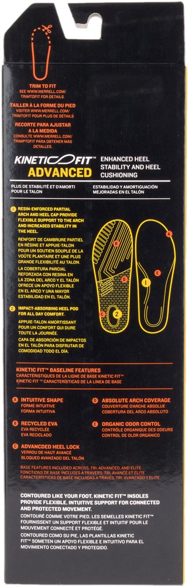 Men's Kinetic Fit Advanced Footbed Insoles