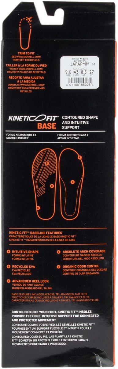 Men's Kinetic Fit Base AL Footbed Insoles
